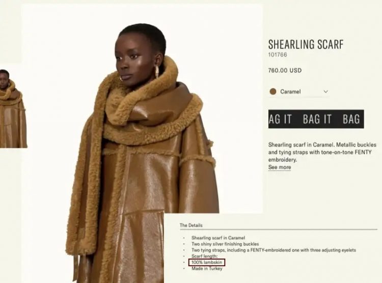 Foto: Reprodução site Grife “Fenty”