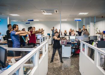 Ginástica Laboral Fotos: Jeferson Mota