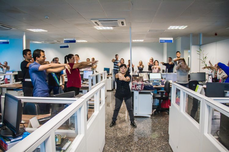 Ginástica Laboral Fotos: Jeferson Mota