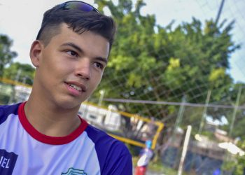 Atleta amazonense Eduardo Lira, de apenas 16 anos. FOTOS: Mauro Neto