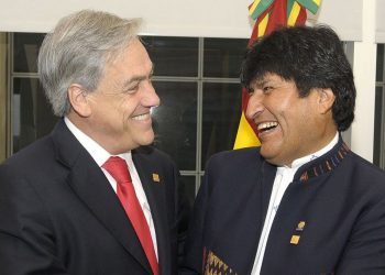 Presidentes do Chile, Sebastián Piñera, e da Bolívia, Evo Morales Foto: Divulgação