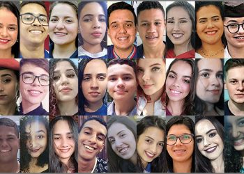 São 27 alunos do ensino médio de escolas públicas, representando os 26 estados e o Distrito Federal Roberto Suguino/Agência Senado