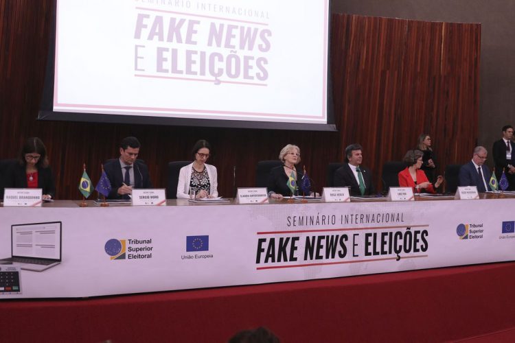 O Tribunal Superior Eleitoral (TSE) realiza em Brasília, o Seminário Internacional Fake News e Eleições. Foto: Valter Campanato/Agência Brasil