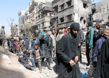 Ajuda aos civis na cidade de Yarmouk na Síria Foto: UNRWA