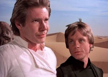 Han Solo e Luke Skywalker Foto: Encena do filme Star Wars