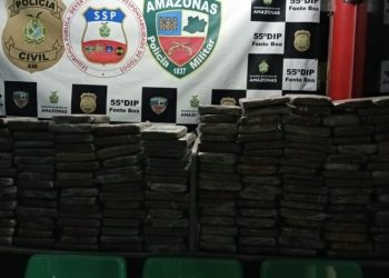 Drogas apreendidas em Fonte Boa Foto: Divulgação/PM-AM