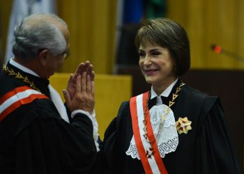 A ministra Cristina Peduzzi,toma posse na presidência do Tribunal Superior do Trabalho