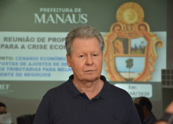 Prefeitura de Manaus assegura salários de servidores e anuncia corte de R$ 500 mi para enfrentar efeitos econômicos do coronavírus. Foto: Márcio James/Semcom