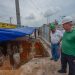 Prefeito vistoria obra complexo viário do Manoa Foto: Divulgação