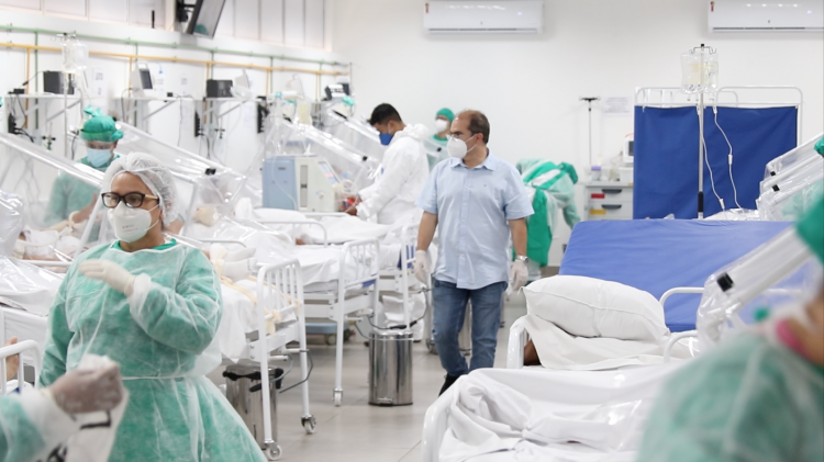 Em 50 dias de funcionamento, hospital de campanha da prefeitura tem 430 curados e ampliará leitos. Foto - Cleuton Silva