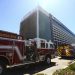 Bombeiros controlam incêndio no Hospital Santa Luzia, em Brasília. - Marcelo Camargo/Agência Brasil