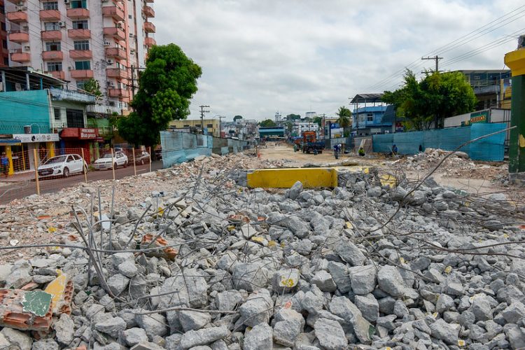Obras do T1 entram em fase de fundação. Foto: Alex Pazuello/Semcom