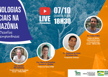 O evento online não requer inscrição e será transmitido pelo canal do YouTube do Inpa /AscomInpa