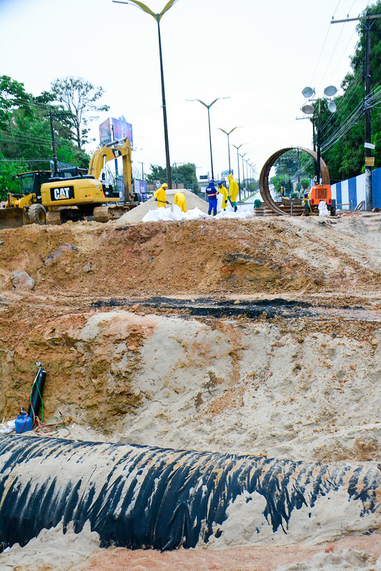 Avanço da Obra da Av. Mário Ypiranga. Fotos Valdo Leão / Semcom