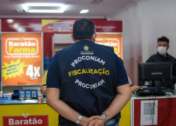 Fiscalização do Procon AM. FOTOS: João Pedro Sales/Procon-AM