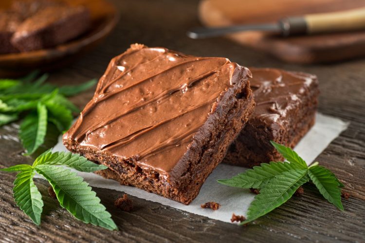 Brownies com maconha.Foto: Adobe Stock