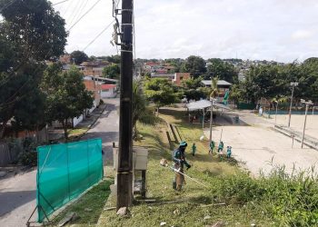 Espaço verde do Campo Dourado recebe revitalização Fotos - Deyvson Braga : Semmas