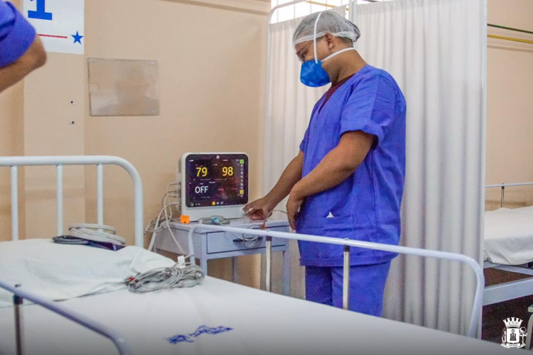 Hospital de Campanha de Santarém. Foto: Divulgação/ Prefeitura de Santarém