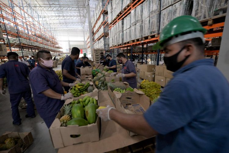 Preparação do kit familiar. Foto: Alex Pazuello/Semed