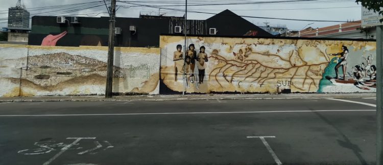 Mural sobre a presença indígena será destaque em memorial
Foto - Oliveira Júnior / Manauscul
