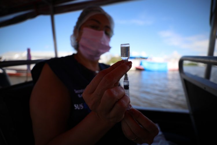 Vacinação da Covid-19. Foto: Divulgação/SES-AM