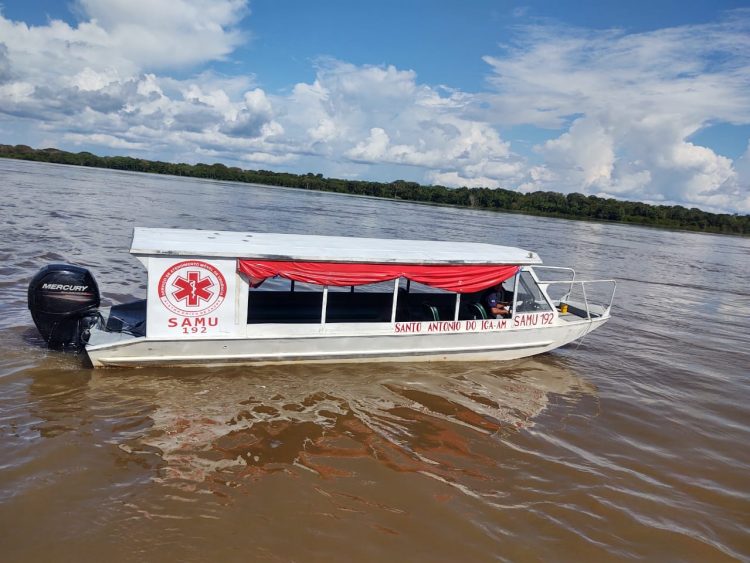 Divulgação - Lancha do Samu é furtada do porto de Santo Antônio do Içá, interior do Amazonas