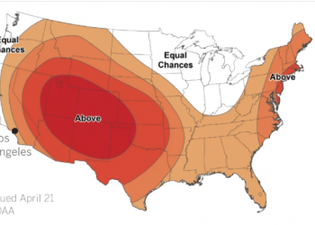 A perspectiva sazonal da NOAA pede um verão quente no Ocidente.(Paul Duginski/Los Angeles Times)