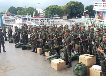 Exército Brasileiro auxilia o TRE-AM, nas eleições suplementares 2017. Manaus AM, 06/08/2017
Foto: Divulgação/Exército
