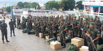 Exército Brasileiro auxilia o TRE-AM, nas eleições suplementares 2017. Manaus AM, 06/08/2017
Foto: Divulgação/Exército