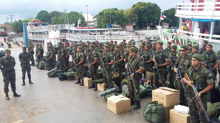 Exército Brasileiro auxilia o TRE-AM, nas eleições suplementares 2017. Manaus AM, 06/08/2017
Foto: Divulgação/Exército