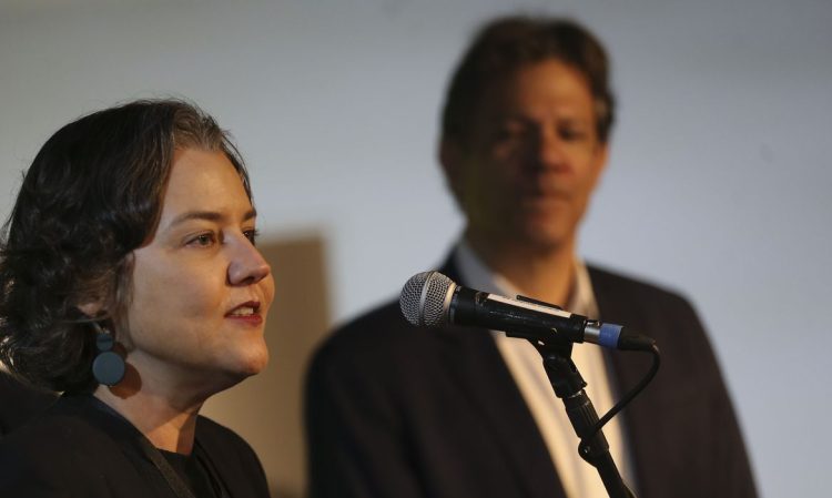 A futura Procuradora-Geral da Fazenda Nacional (PGFN) Anelize Lenzi fala à imprensa no CCBB - Foto: © José Cruz:Agência Brasil