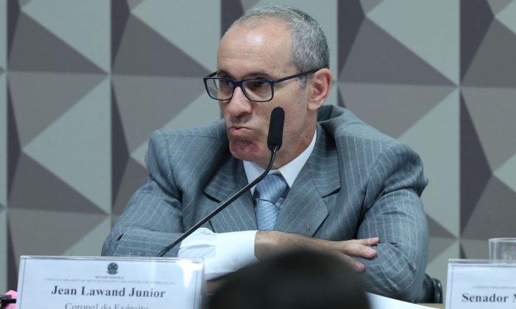 Brasília (DF) 27/06/2023 Ex-subchefe do Estado Maior do Exército coronel Jean Lawand Júnior depondo na CPMI do 8 de Janeiro. Foto Lula Marques/ Agência Brasil.