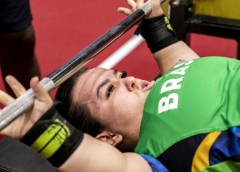 22.08.21 - MARIANA D’ANDREA - Treino do Halterofilismo no Tokyo International Forum. Foto: Ale Cabral/CPB.