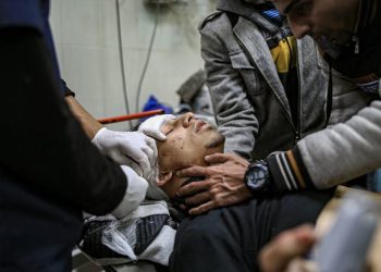 Hospital Nasser em Gaza não está mais funcionando, depois de um cerco de uma semana Foto OMS Jehad Alshrafi