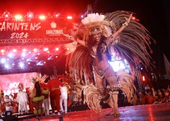 Noite de Caprichoso e Garantido confirma o sucesso do lançamento do 57º Festival de Parintins, no Bumbódromo