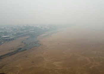 Fumaça, queimada Boa Vista REPRODUÇÃO TWITTER