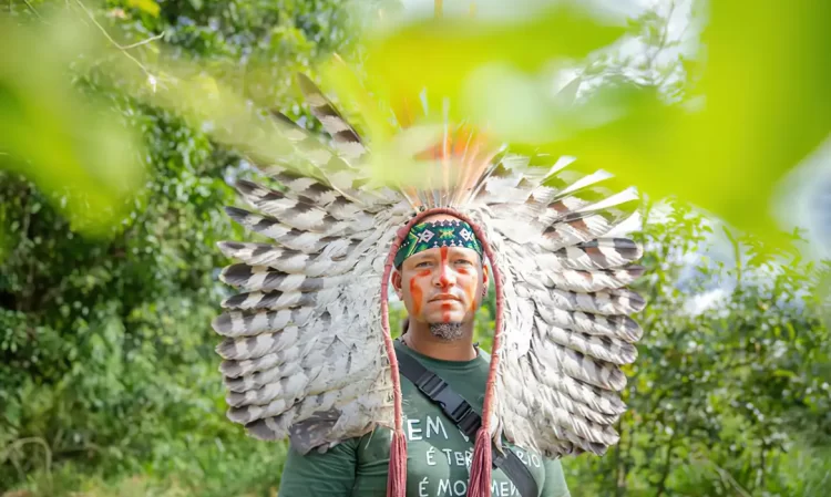 Líder Pataxó- Foto: Reprodução X Célia Xaxriabá