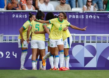 Gabi Nunes marcou o gol da vitória na estreia dos Jogos Olímpicos de Paris 2024. Créditos: Rafael Ribeiro/CBF