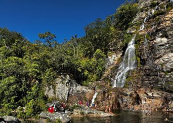 Parque Nacional da Chapada dos Veadeiros. Visita de teste à Cachoeira Santana. Atrativo ainda não está liberado para visitantes - Foto: Fernando Tatagiba/ICMBio