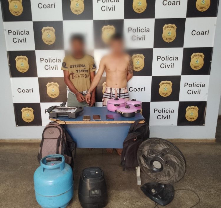 Presos em flagrante. (Foto: Divulgação/PC-AM)
