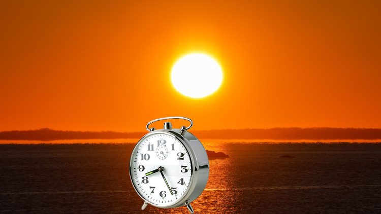 Relógio, sol, horário de verão Imagem ilustrativa. Foto: Reprodução/Canva