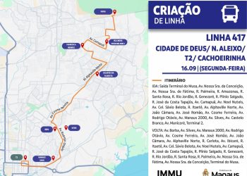 Linha 417 com rota direta entre o bairro Cidade de Deus e terminal da Cachoeirinha