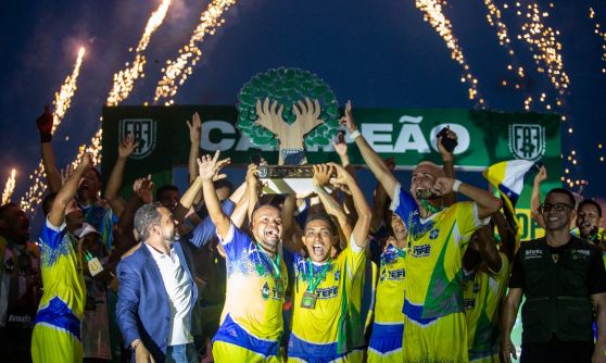 Em 18 de novembro de 2023, seleção tefeense se impôs diante de Urucurituba fora de casa e ficou com o título. Foto: Deborah Melo /FAF
