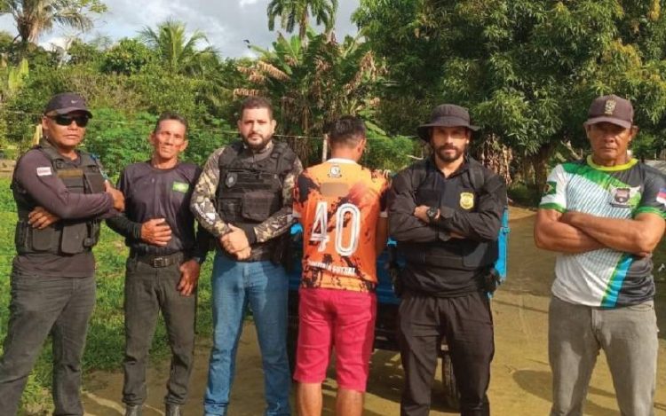 Policias Civil e Militar prendem homem condenado por estupro em Barreirinha