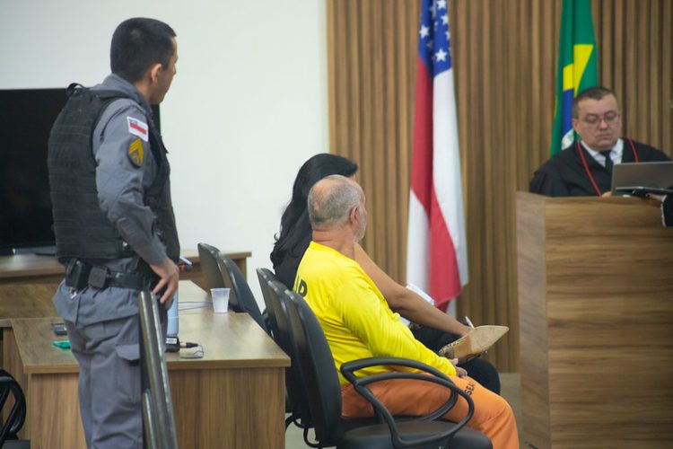 A 2ª Vara do Tribunal do Júri realizou o julgamento da ação penal 0737370-15.2022.8.04.0001. A sessão foi presidida pelo juiz Marcelo Cruz. Foto: Marcus Phillipe