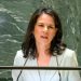 A ministra das Relações Exteriores da Alemanha, Annalena Baerbock, discursa no debate geral da septuagésima nona sessão da Assembleia Geral (Arquivo).Foto: ONU/Loey Felipe