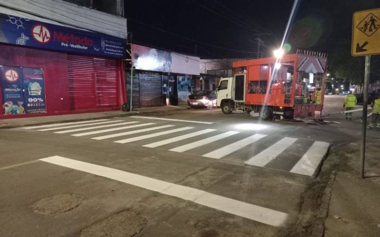 Prefeitura amplia sinalização viária e foca na preservação de vidas em Manaus