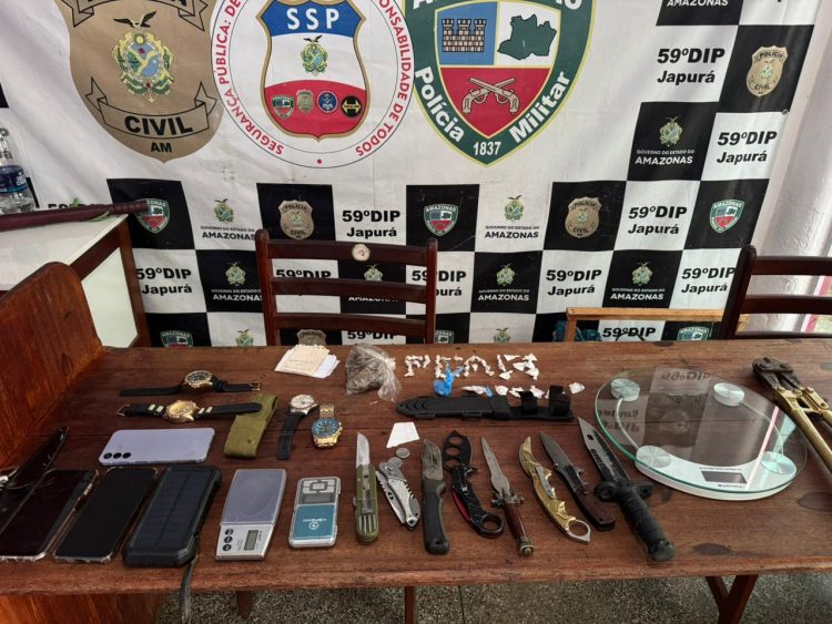 Material apreendido. (Fotos: Divulgação/PC-AM