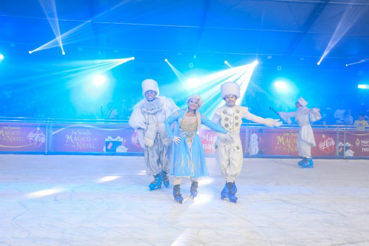 Pista de patinação no gelo no Complexo Turístico Ponta Negra. Foto: João Viana | Semcom