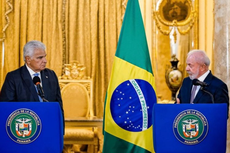 Presidente da República, Luiz Inácio Lula da Silva, durante encontro com o presidente da República do Panamá, José Raúl Mulino. Foto: Ricardo Stuckert/Secom-PR